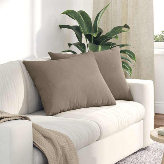 Kanapé párnák 2 pcs Tópszínű 70 x 50 cm szövet