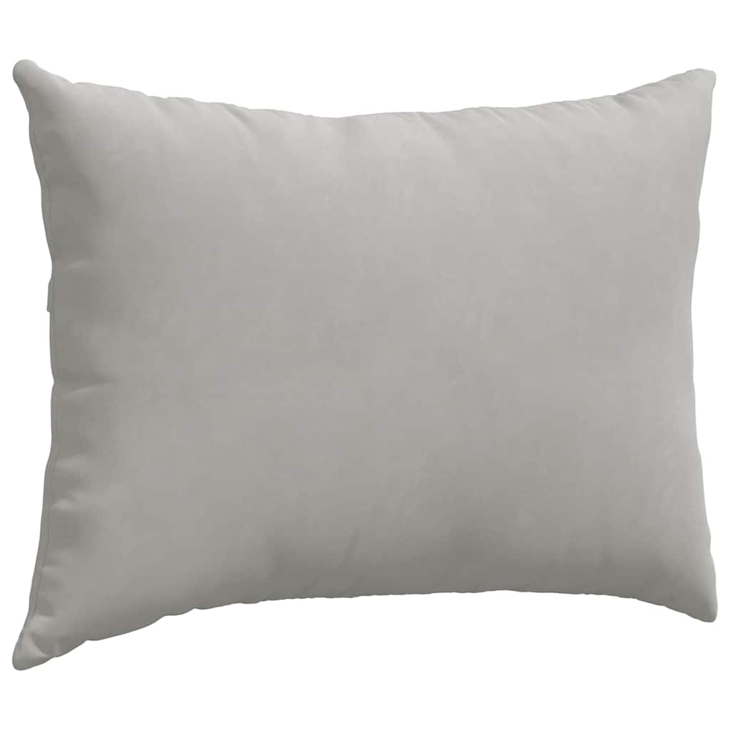 Kanapé párnák 2 pcs Világosszürke 70 x 50 cm szövet