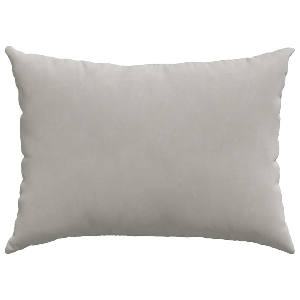 Kanapé párnák 2 pcs Világosszürke 70 x 50 cm szövet