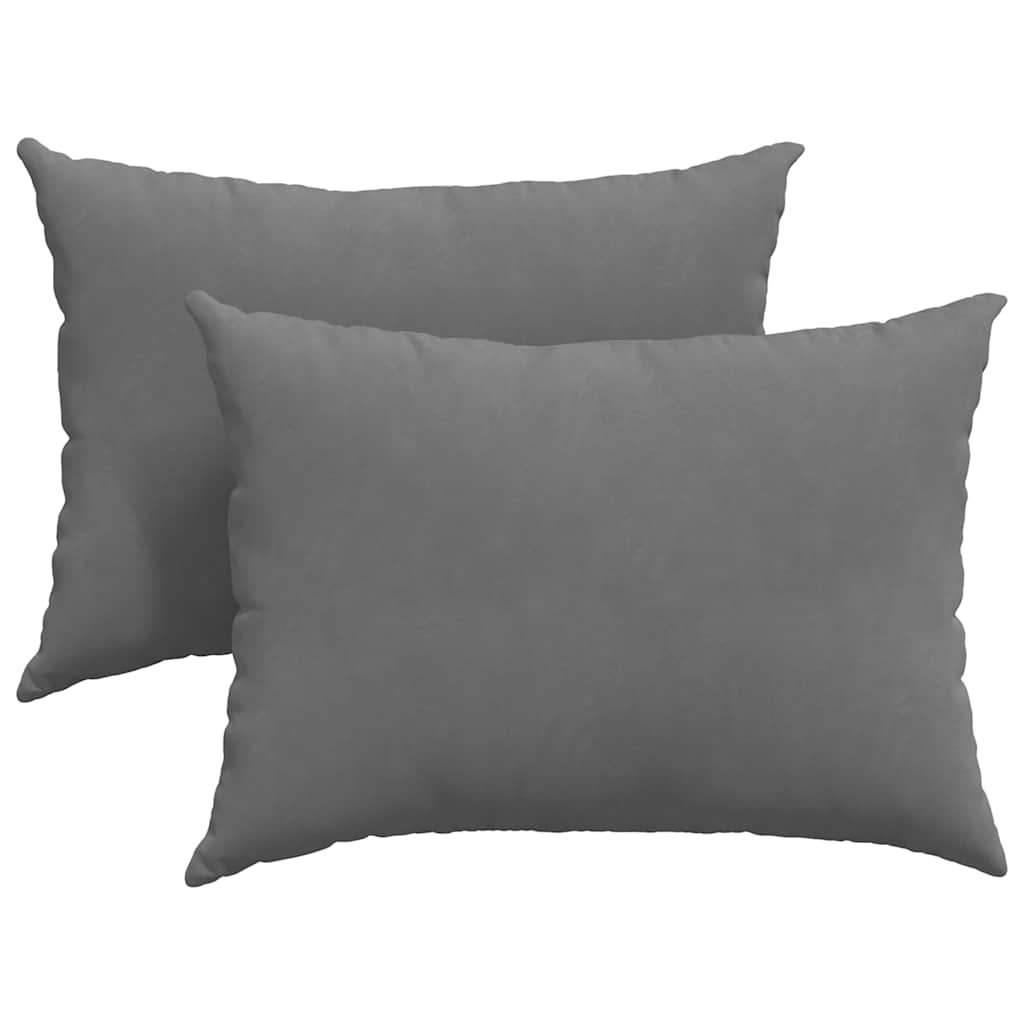 Kanapé párnák 2 pcs Sötétszürke 70 x 50 cm szövet
