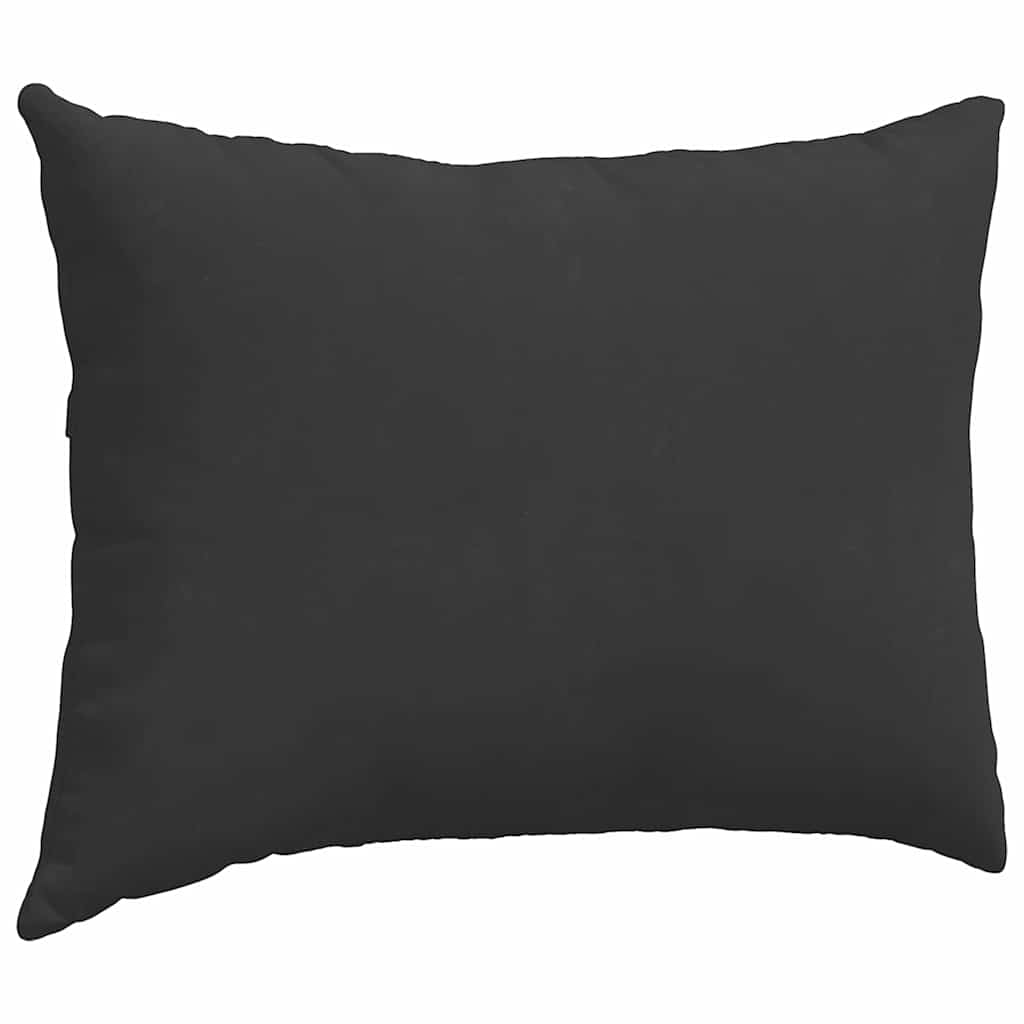 Kanapé párnák 2 pcs Fekete 70 x 50 cm szövet