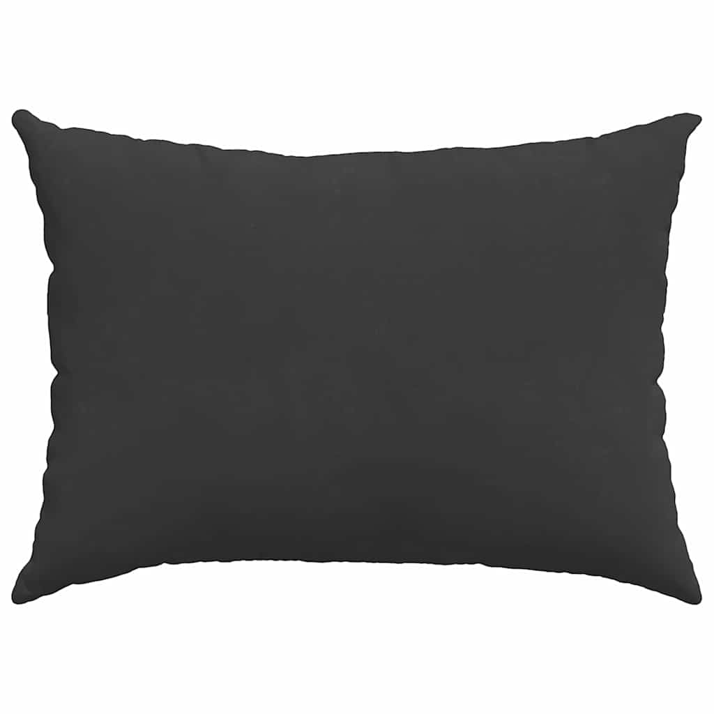 Kanapé párnák 2 pcs Fekete 70 x 50 cm szövet