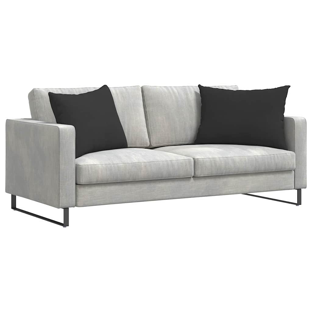 Kanapé párnák 2 pcs Fekete 70 x 50 cm szövet