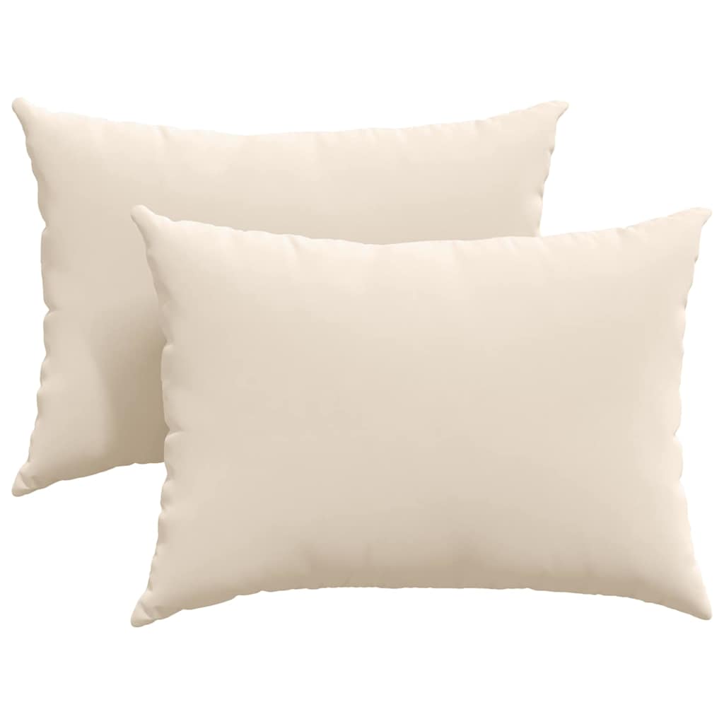 Kanapé párnák 2 pcs Bézs 70 x 50 cm szövet