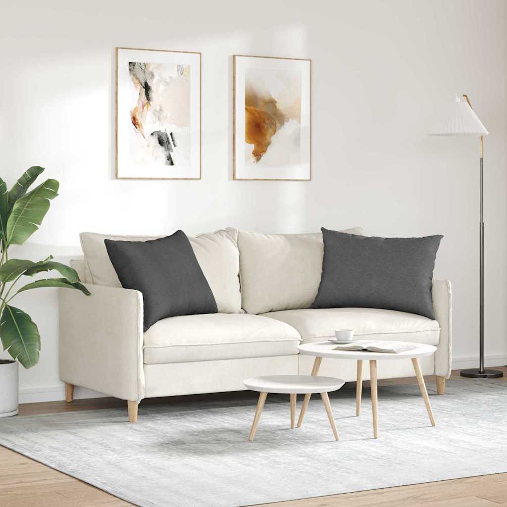 Kanapé párnák 2 pcs Sötétszürke 70 x 50 cm Bársonyos szövet