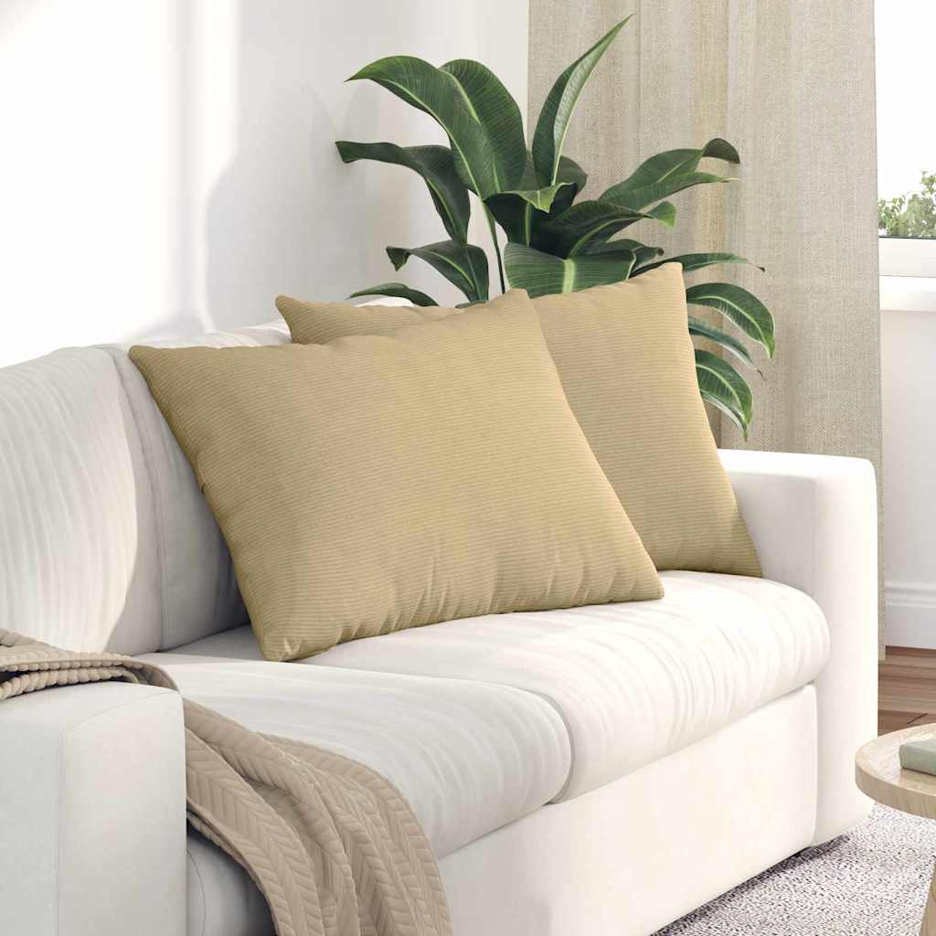 Kanapé párnák 2 pcs Szürke zöld 70 x 50 cm Bársonyos szövet