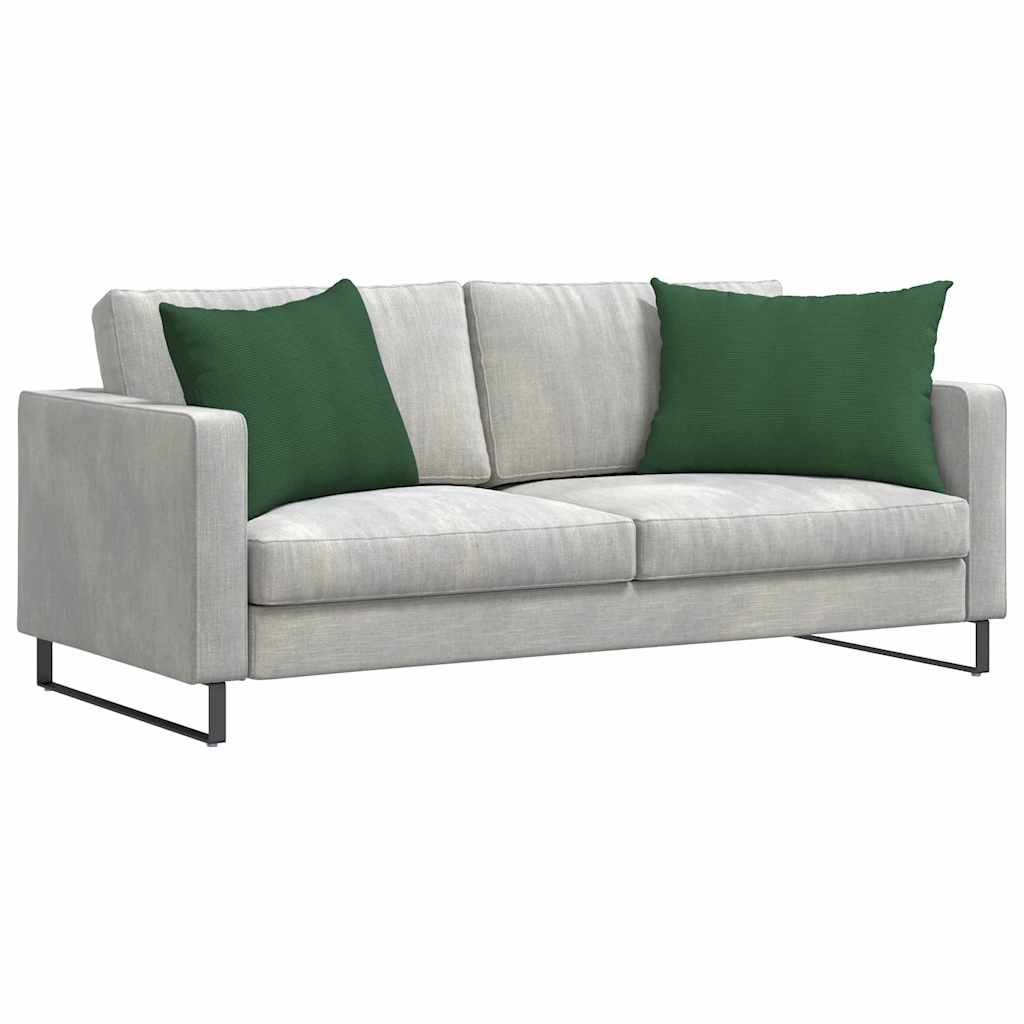 Kanapé párnák 2 pcs Sötétzöld 70 x 50 cm Bársonyos szövet
