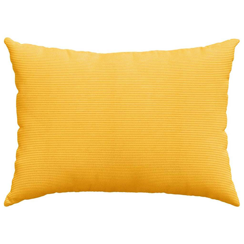 Kanapé párnák 2 pcs Világos sárga 70 x 50 cm Bársonyos szövet