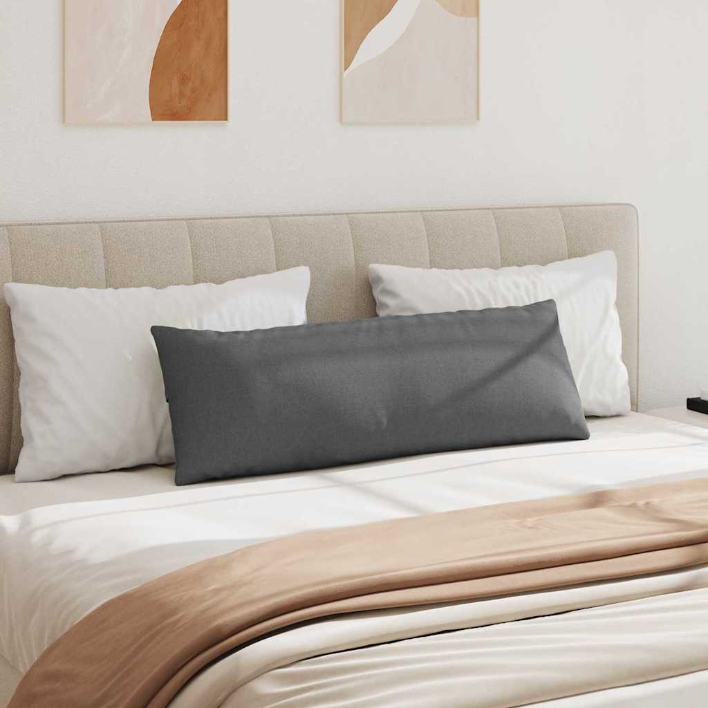 Kanapé párnák 2 pcs Sötétszürke 120 x 40 cm szövet