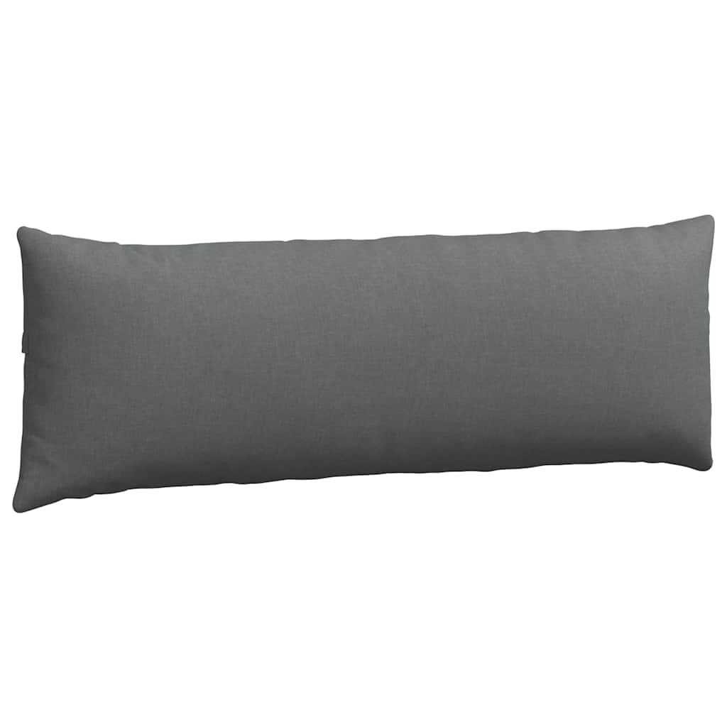 Kanapé párnák 2 pcs Sötétszürke 120 x 40 cm szövet