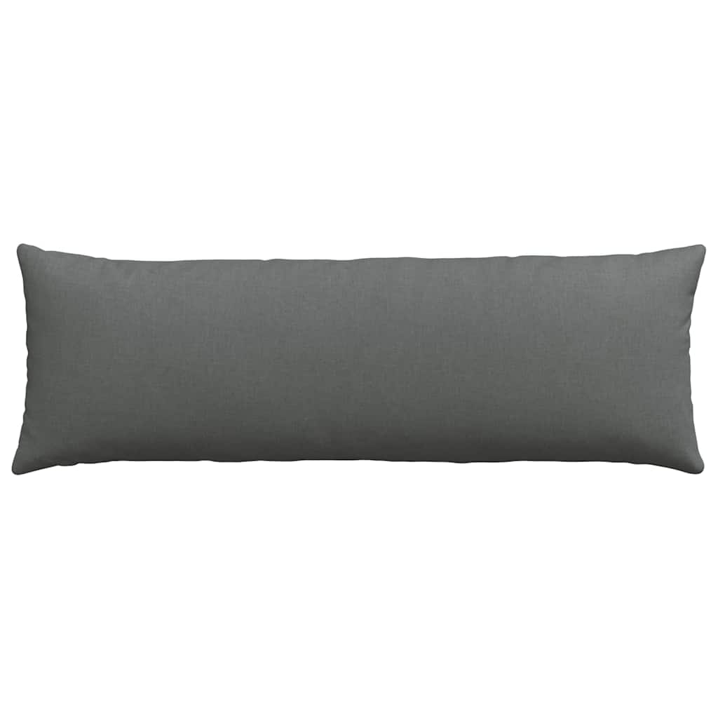 Kanapé párnák 2 pcs Sötétszürke 120 x 40 cm szövet