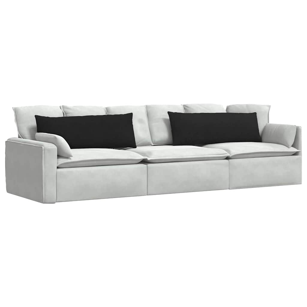 Kanapé párnák 2 pcs Fekete 120 x 40 cm szövet