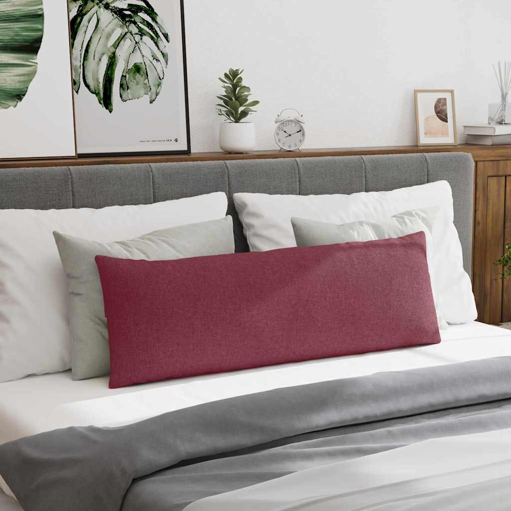 Kanapé párnák 2 pcs Bordó 120 x 40 cm szövet