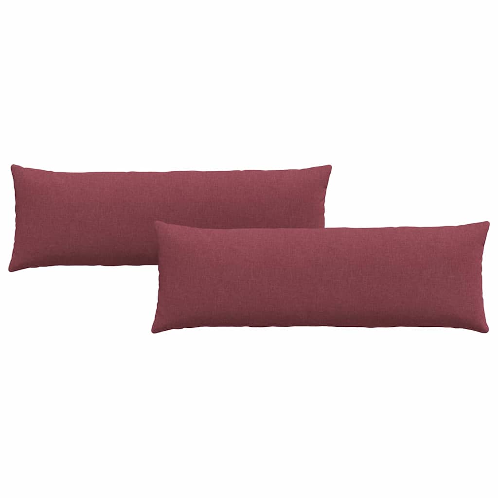 Kanapé párnák 2 pcs Bordó 120 x 40 cm szövet