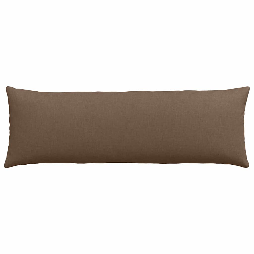 Kanapé párnák 2 pcs Barna 120 x 40 cm szövet