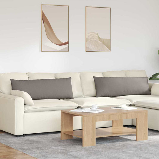 Kanapé párnák 2 pcs Tópszínű 120 x 40 cm szövet