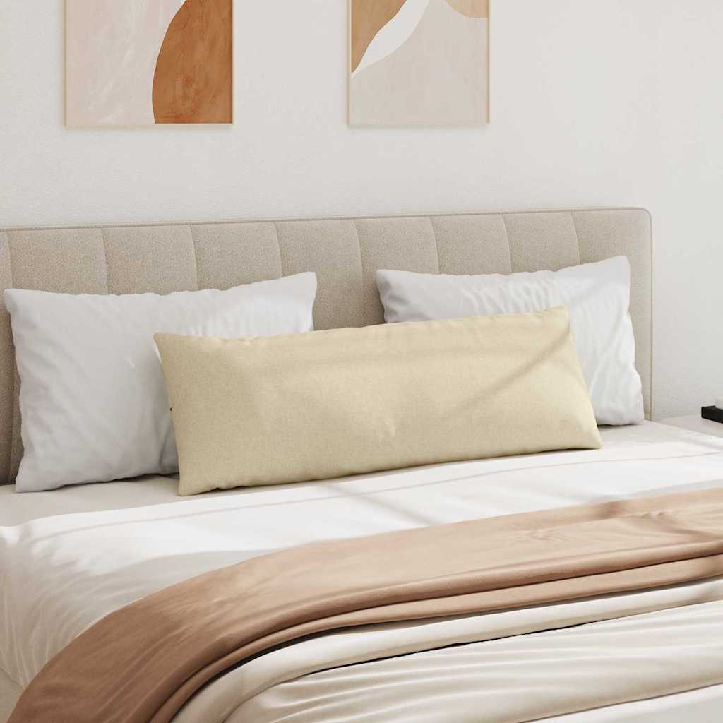 Kanapé párnák 2 pcs Krém 120 x 40 cm szövet