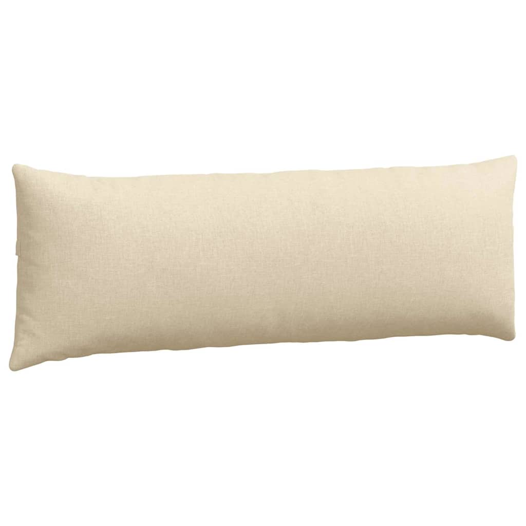 Kanapé párnák 2 pcs Krém 120 x 40 cm szövet