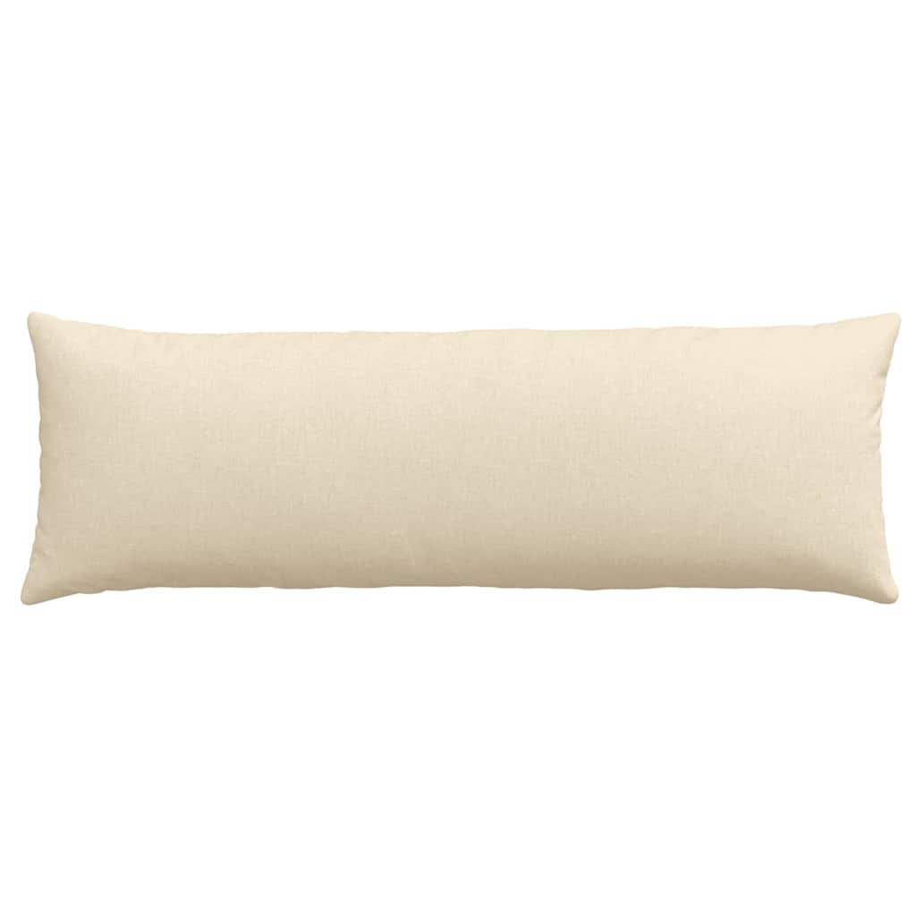 Kanapé párnák 2 pcs Krém 120 x 40 cm szövet