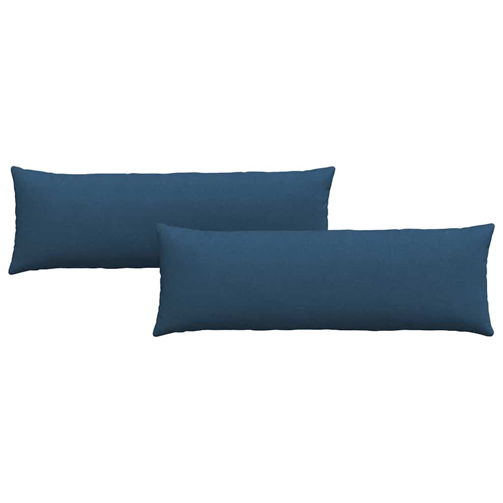 Kanapé párnák 2 pcs Kék 120 x 40 cm szövet