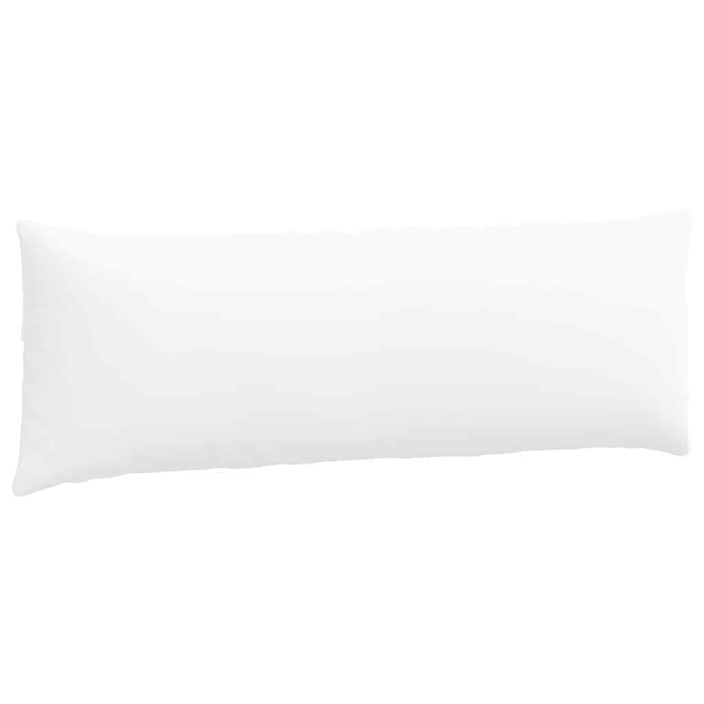 Kanapé párnák 2 pcs Fehér 120 x 40 cm szövet