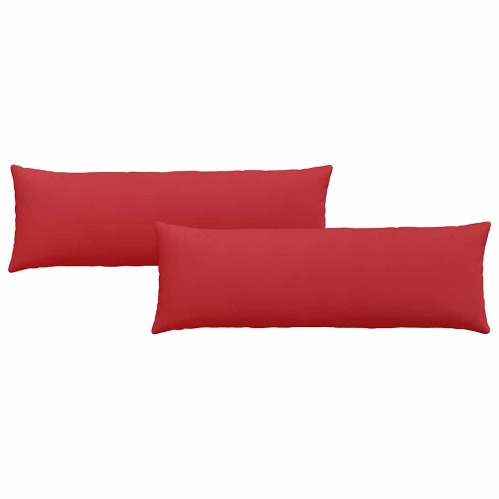 Kanapé párnák 2 pcs Piros 120 x 40 cm szövet
