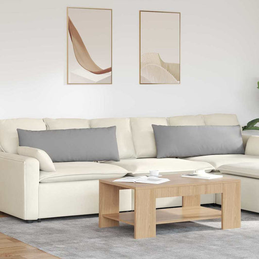 Kanapé párnák 2 pcs Felhőszürke 120 x 40 cm szövet