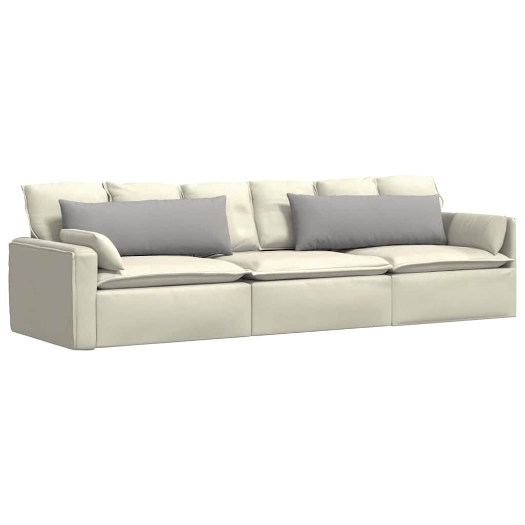 Kanapé párnák 2 pcs Felhőszürke 120 x 40 cm szövet