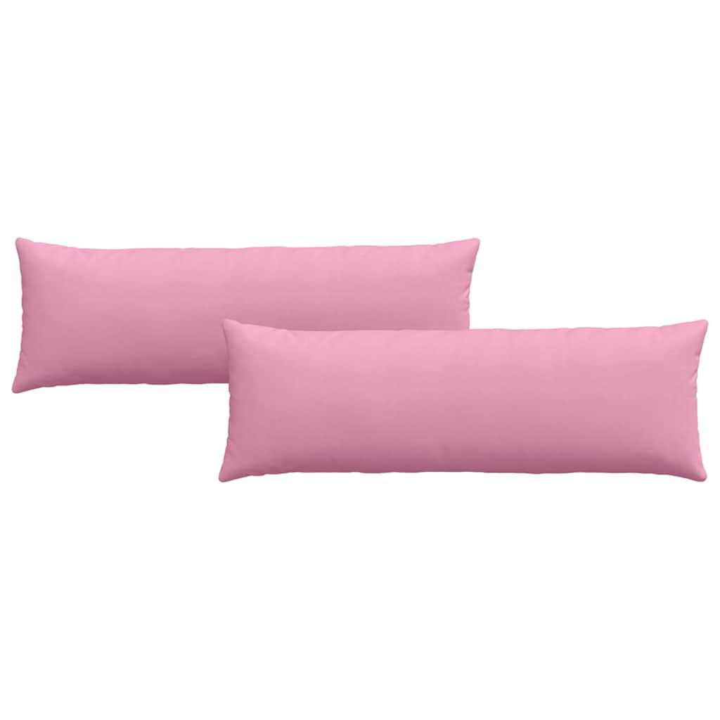 Kanapé párnák 2 pcs Rózsaszín 120 x 40 cm szövet