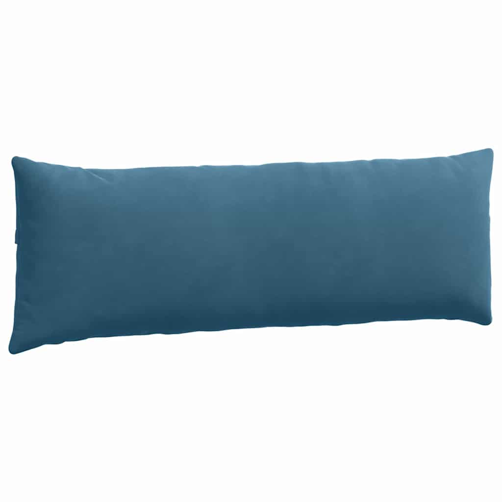 Kanapé párnák 2 pcs Kék 120 x 40 cm Bársonyos szövet