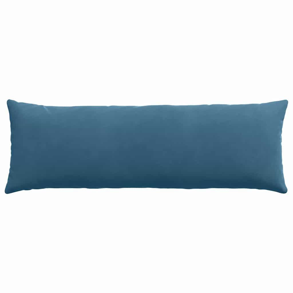 Kanapé párnák 2 pcs Kék 120 x 40 cm Bársonyos szövet