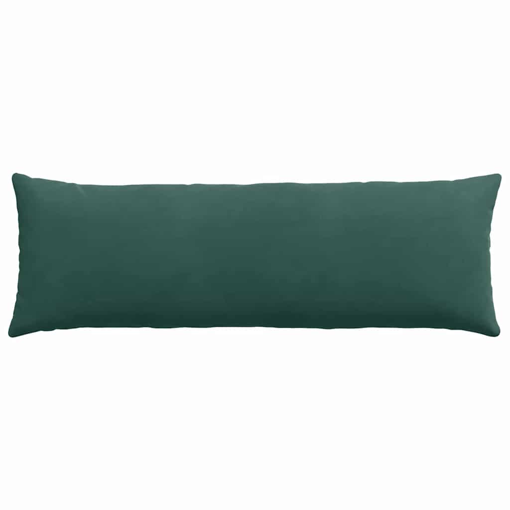 Kanapé párnák 2 pcs Sötétzöld 120 x 40 cm Bársonyos szövet