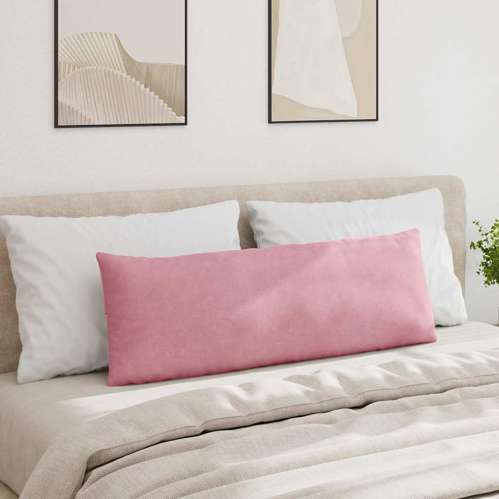Kanapé párnák 2 pcs Rózsaszín 120 x 40 cm Bársonyos szövet