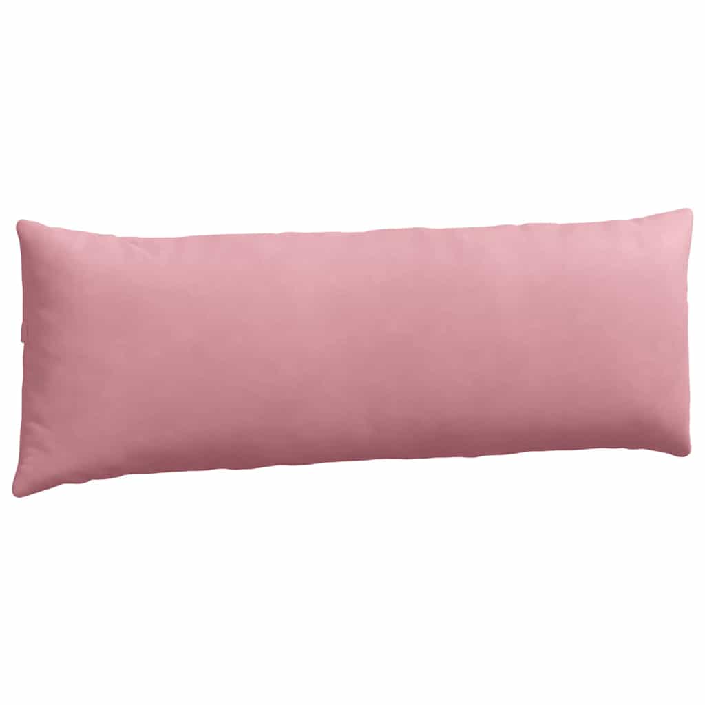 Kanapé párnák 2 pcs Rózsaszín 120 x 40 cm Bársonyos szövet