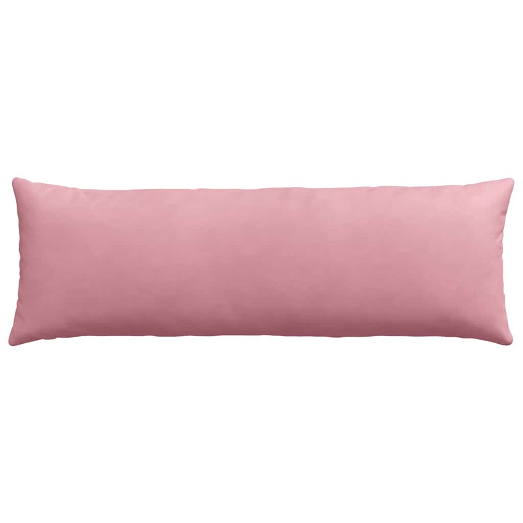 Kanapé párnák 2 pcs Rózsaszín 120 x 40 cm Bársonyos szövet