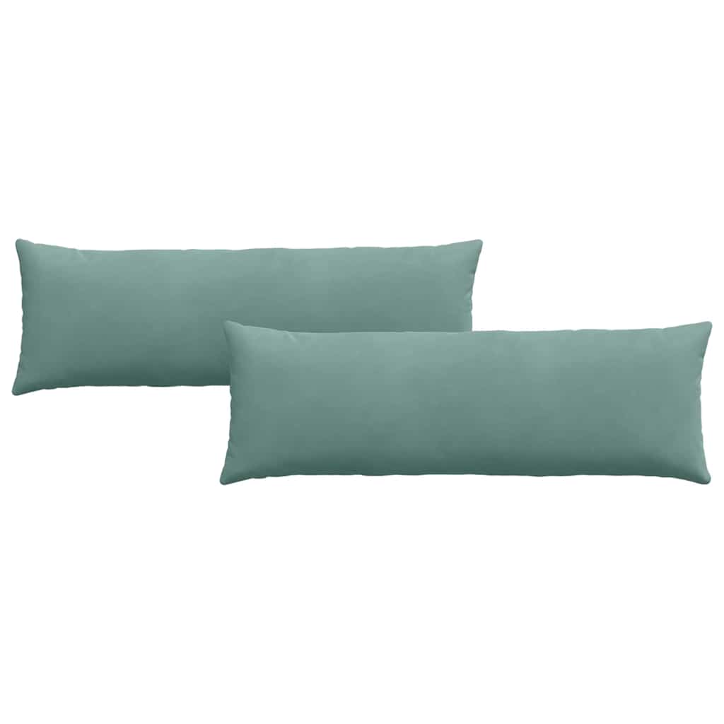 Kanapé párnák 2 pcs Tengeri Zöld 120 x 40 cm Bársonyos szövet
