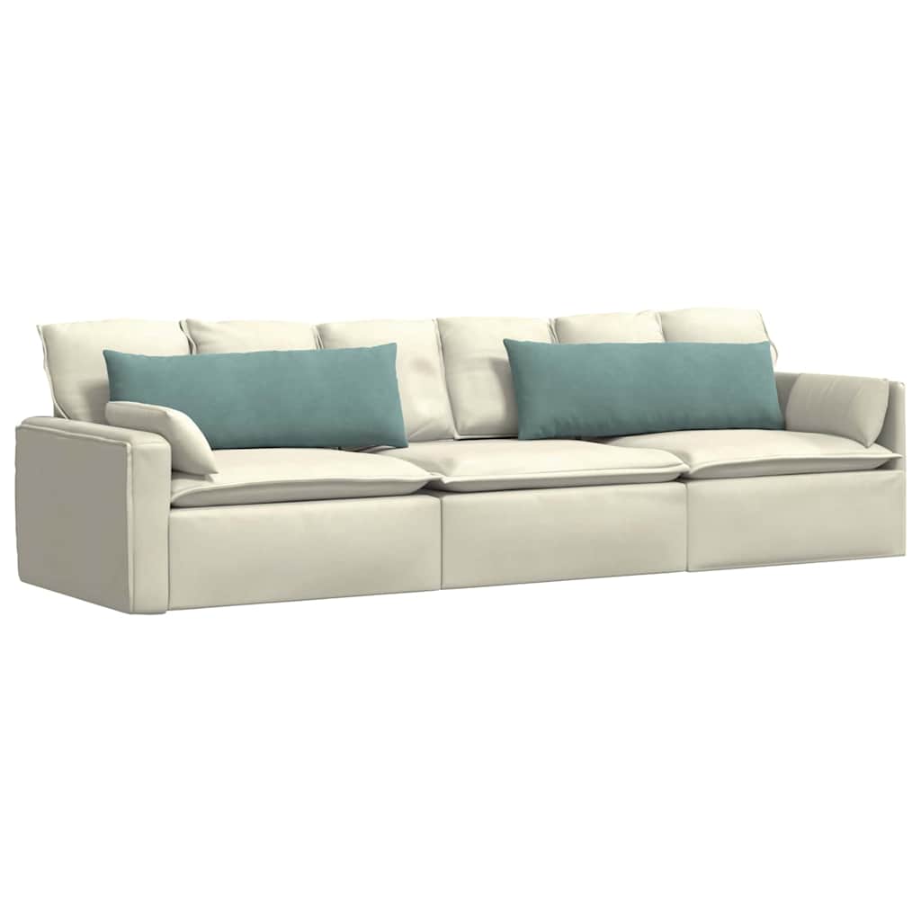 Kanapé párnák 2 pcs Tengeri Zöld 120 x 40 cm Bársonyos szövet