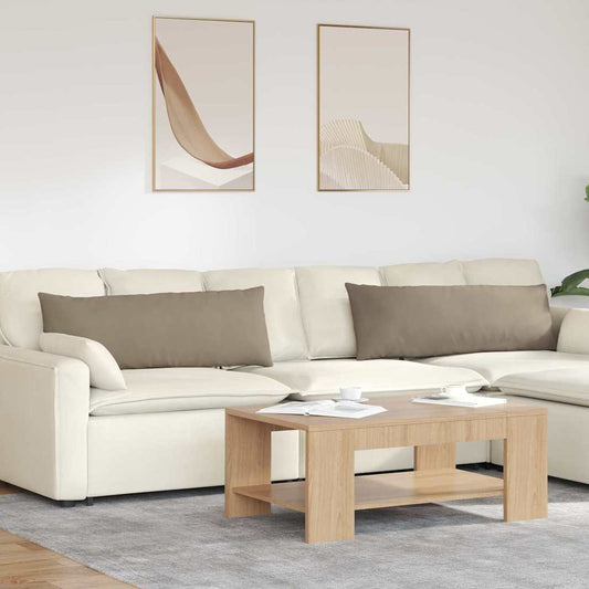 Kanapé párnák 2 pcs Tópszínű 120 x 40 cm szövet
