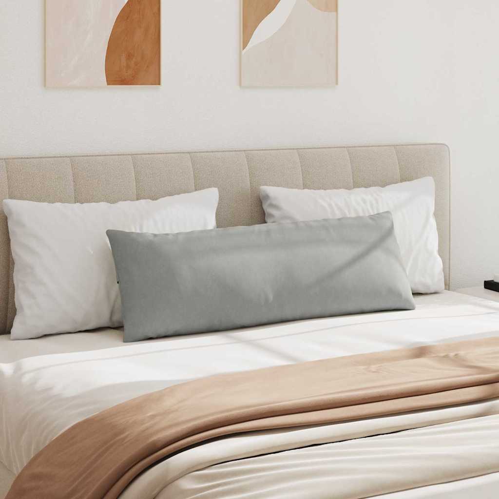 Kanapé párnák 2 pcs Világosszürke 120 x 40 cm szövet