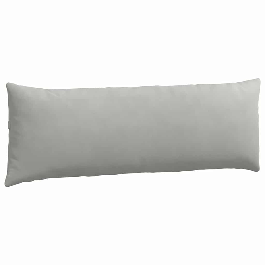 Kanapé párnák 2 pcs Világosszürke 120 x 40 cm szövet