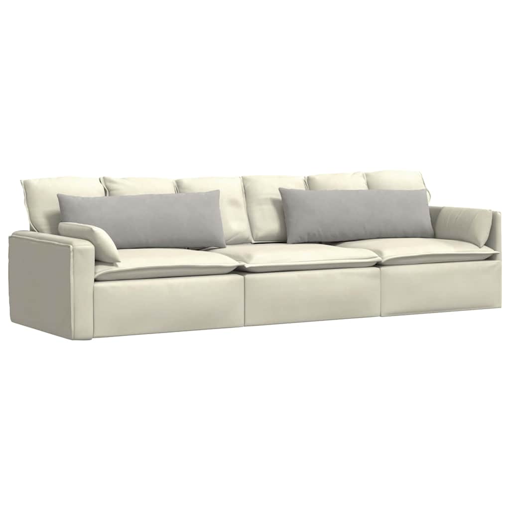 Kanapé párnák 2 pcs Világosszürke 120 x 40 cm szövet