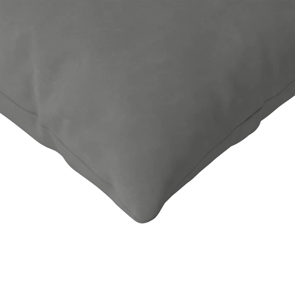 Kanapé párnák 2 pcs Sötétszürke 120 x 40 cm szövet