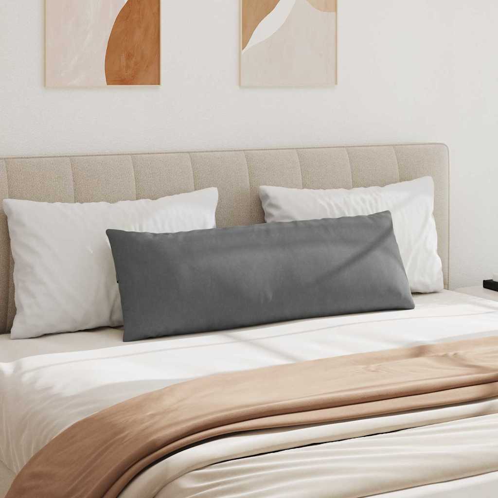 Kanapé párnák 2 pcs Sötétszürke 120 x 40 cm szövet