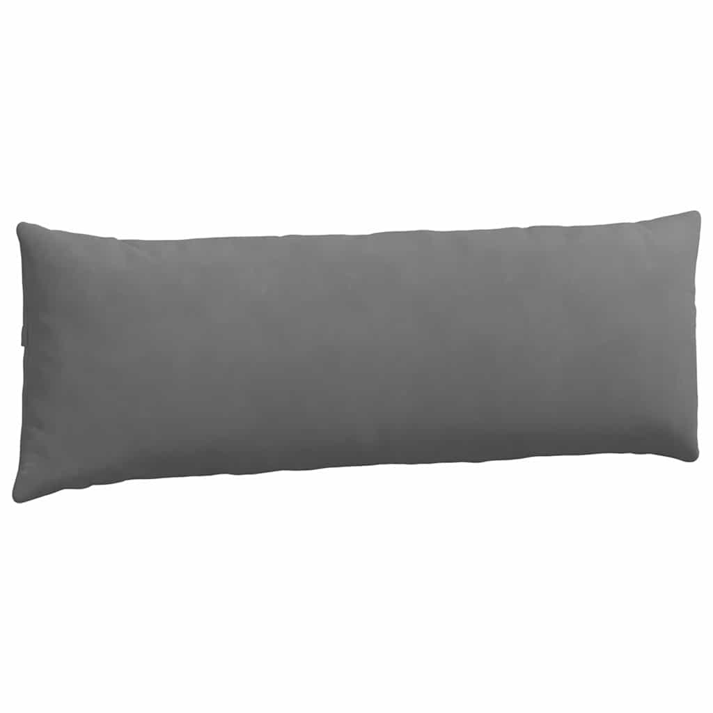 Kanapé párnák 2 pcs Sötétszürke 120 x 40 cm szövet