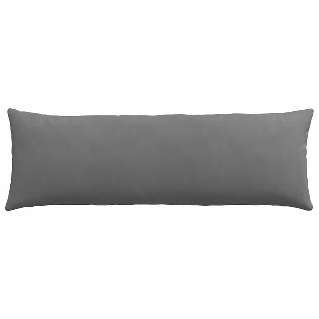 Kanapé párnák 2 pcs Sötétszürke 120 x 40 cm szövet