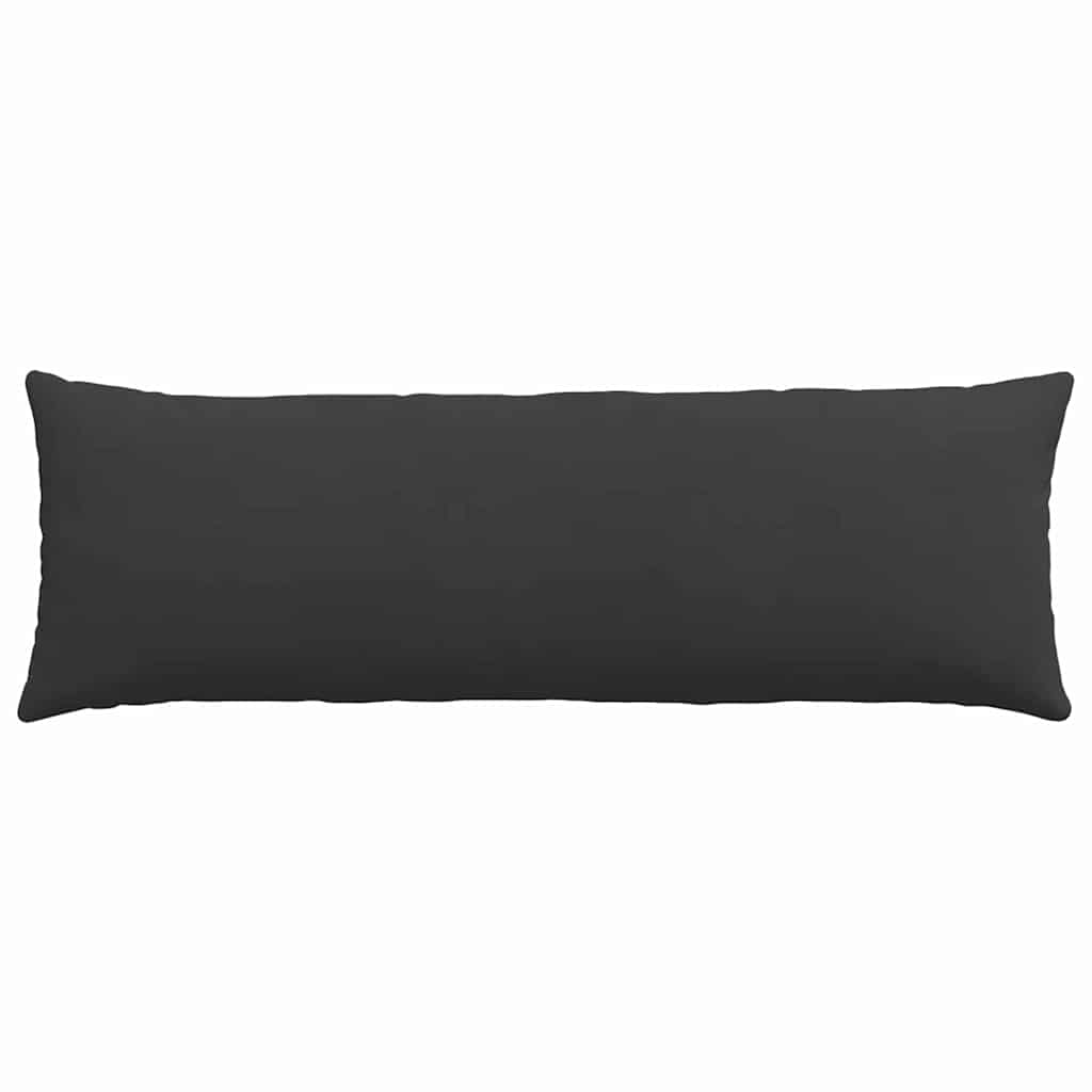 Kanapé párnák 2 pcs Fekete 120 x 40 cm szövet