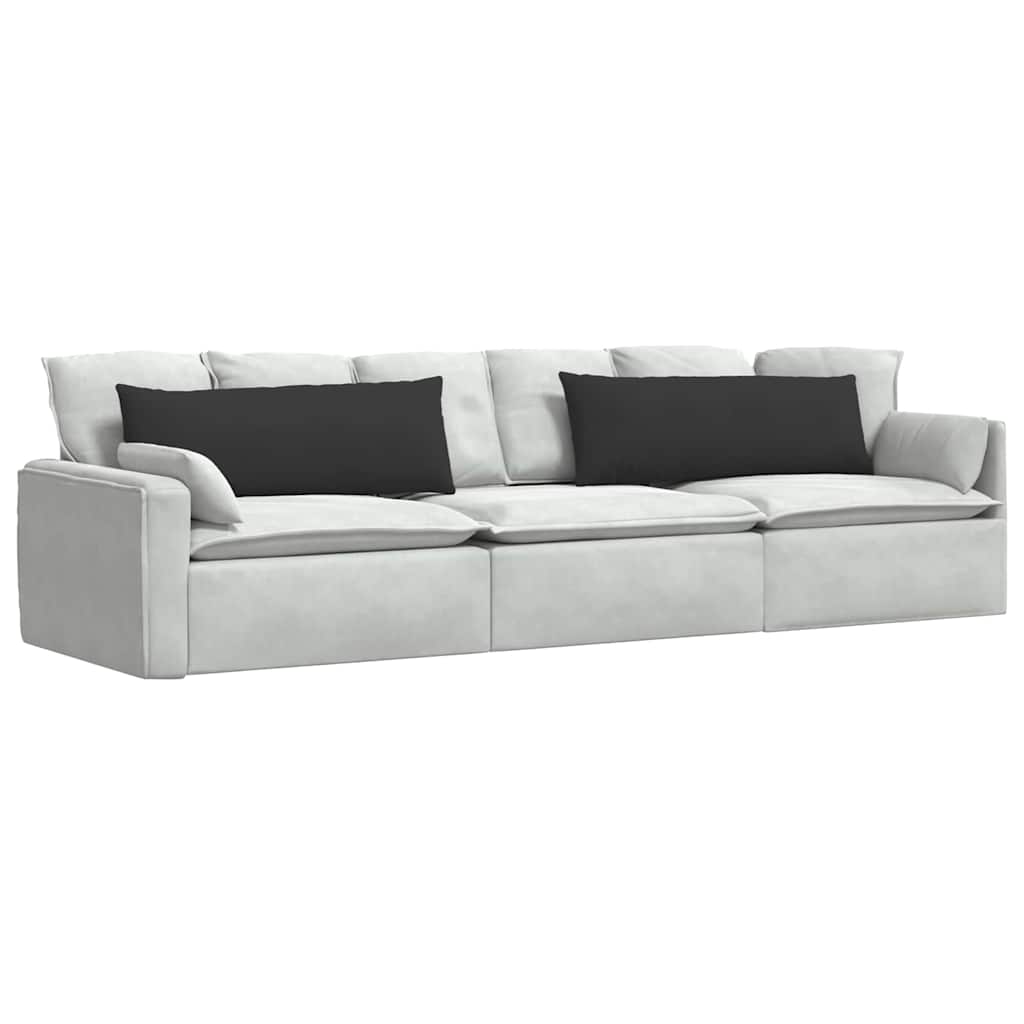 Kanapé párnák 2 pcs Fekete 120 x 40 cm szövet