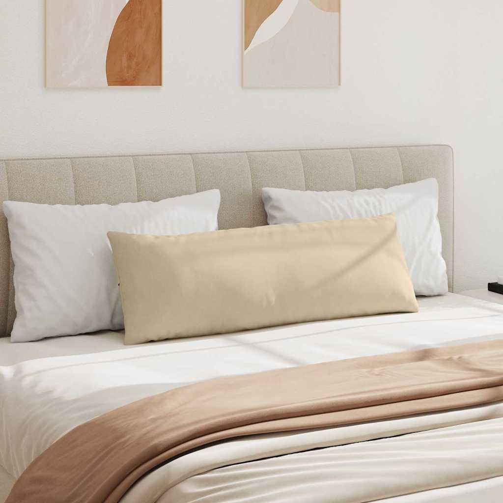 Kanapé párnák 2 pcs Krém 120 x 40 cm szövet