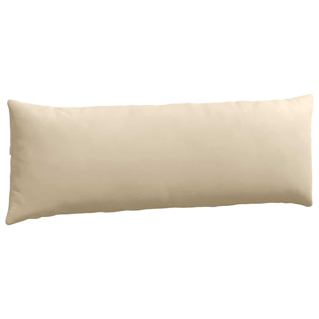 Kanapé párnák 2 pcs Krém 120 x 40 cm szövet
