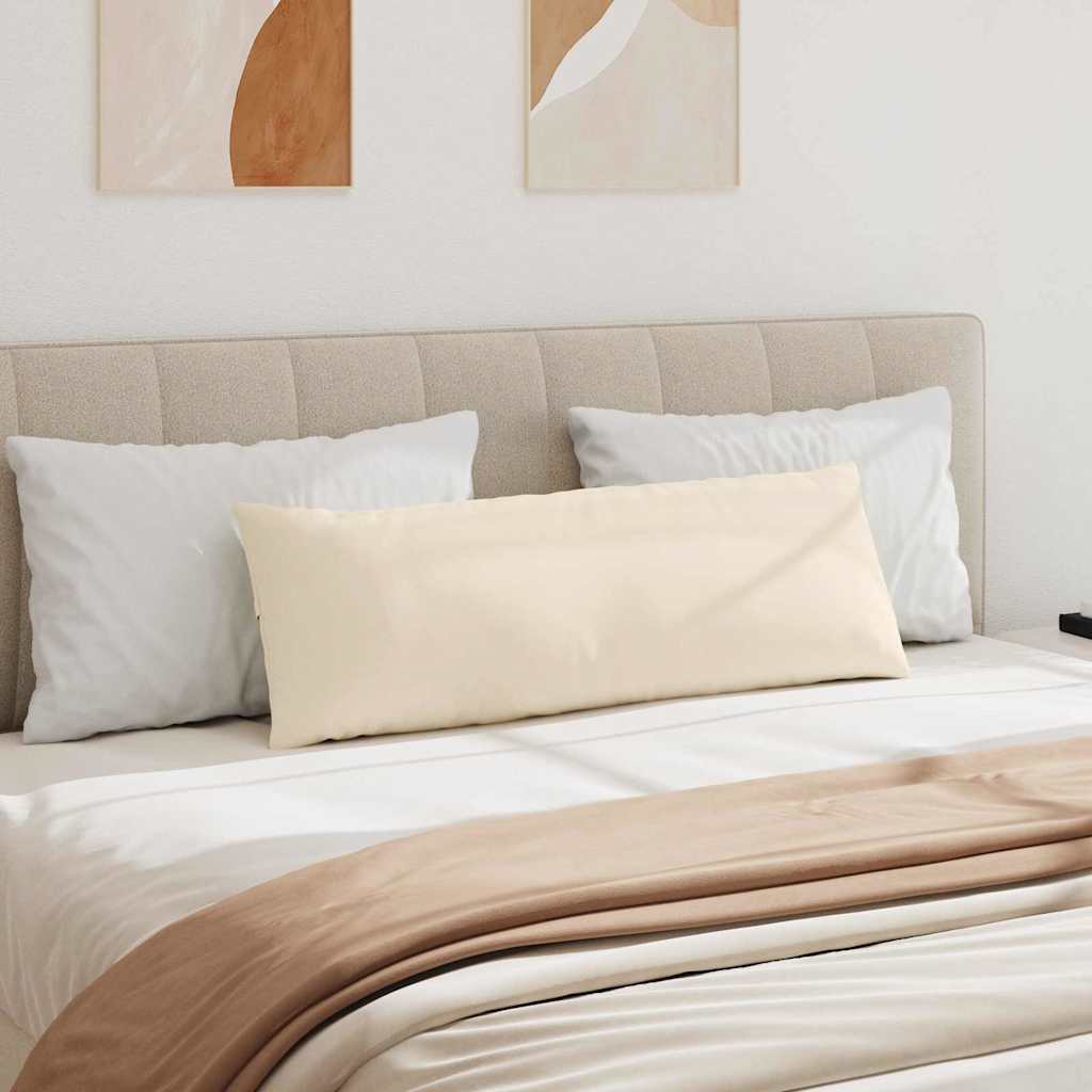Kanapé párnák 2 pcs Bézs 120 x 40 cm szövet